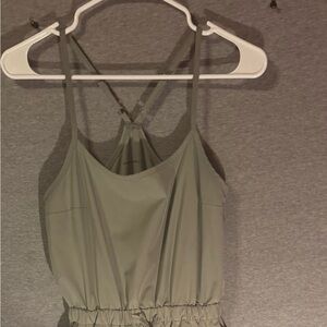 Abercrombie and Fitch XS Olive Green Sleeveless Jumpsuit